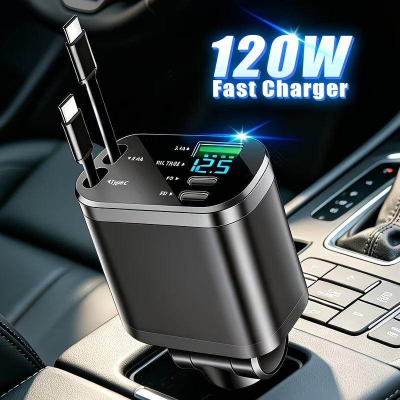 CARGADOR 4 EN 1 PARA AUTO