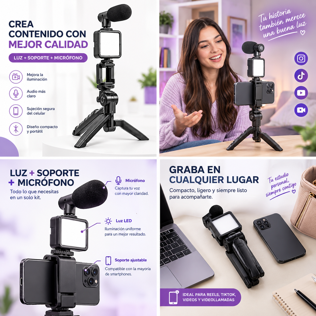 TRIPODE CREADOR DE CONTENIDO